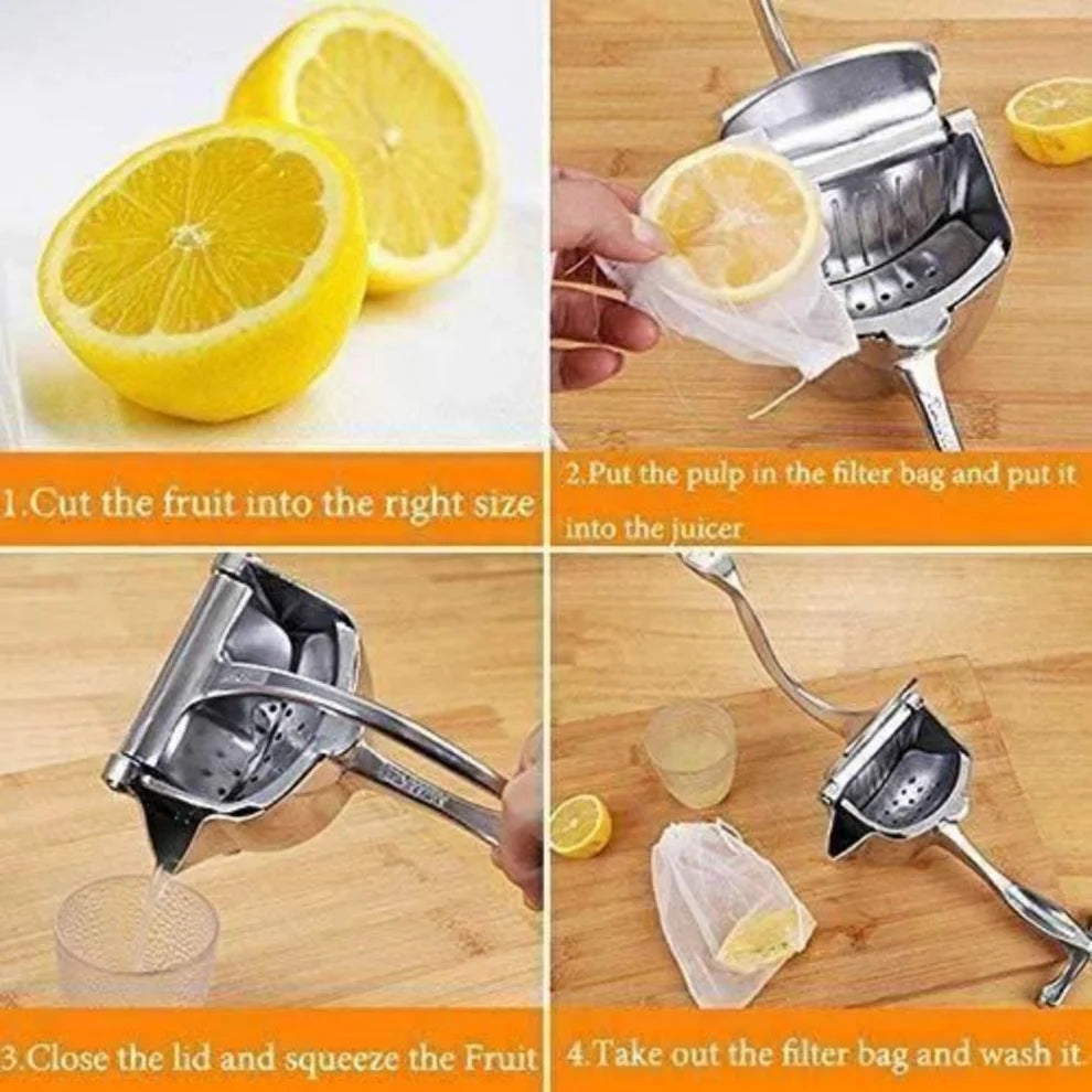 Manual Fruit Press Aluminum Squeezer/Juicer